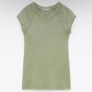 Zara Soft Cotton Cap Sleeve Tee